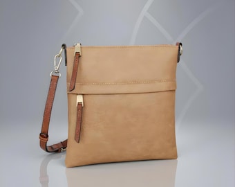 Slim Double Zip Crossbody