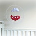Reviewed by Anonymous reviewed Airplane baby mobile - Red felt airplane and a white cloud - Children Decor - custom made to match decor