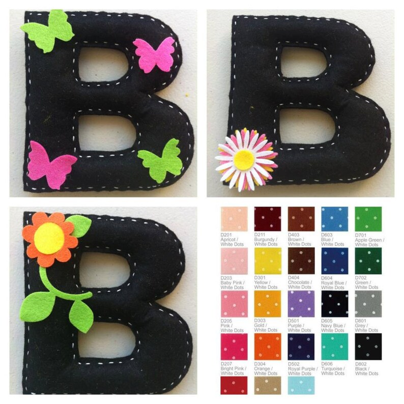 Personalized felt name banner wall art nursery decor  nursery image 4