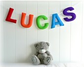 Personalized felt name banner - name garland  wall art - Nursery decor - MADE TO ORDER