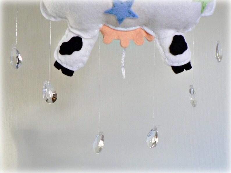 Farm mobile  cow and moon mobile  Nursery rhyme  The cow image 3