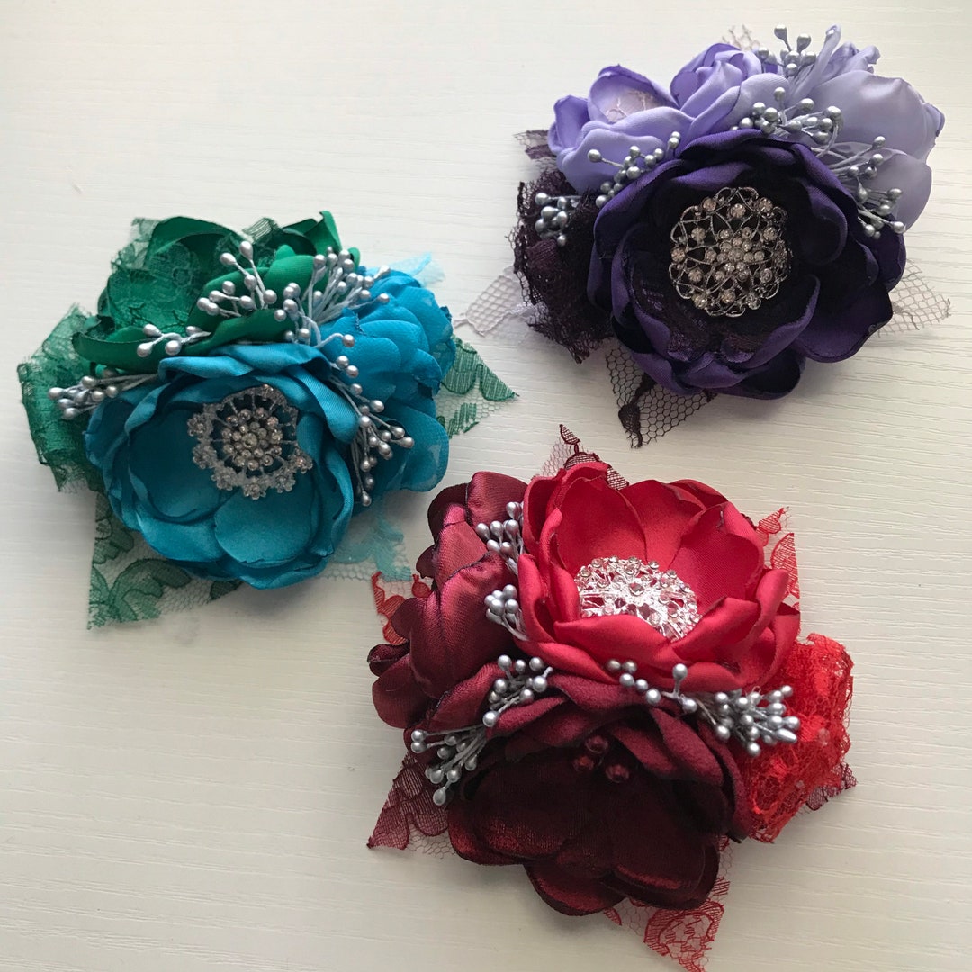 Jewel Tone Corsages or Boutonnières Etsy