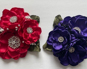 African Violet Pin Corsage - Choice of Color