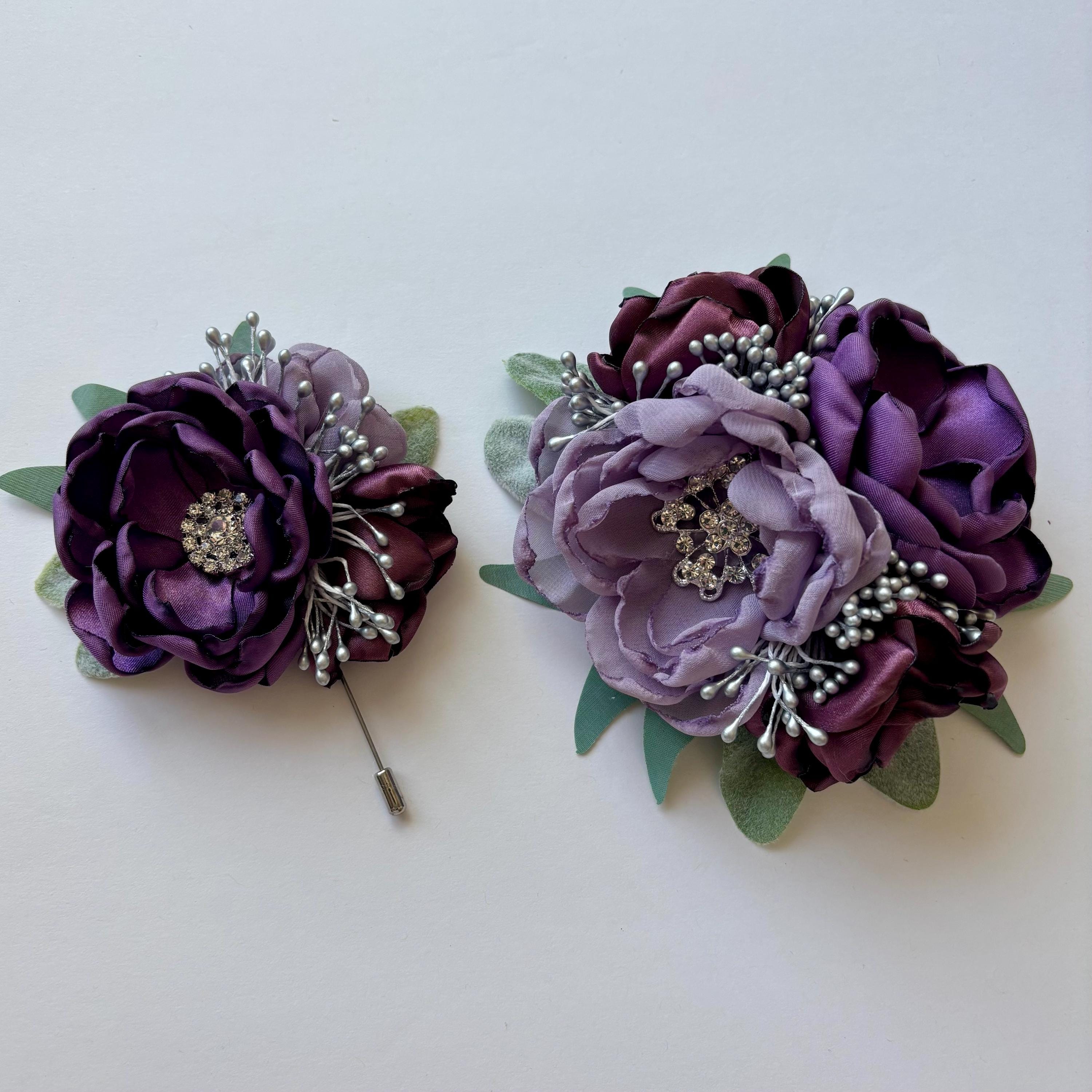 Prom Corsage for Purple Dress - Etsy Prom Corsage for Purple Dress - Etsy