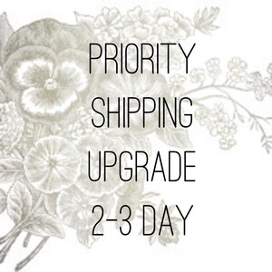 Priority Shipping Upgrade (2-3 Business Days) US Orders Only