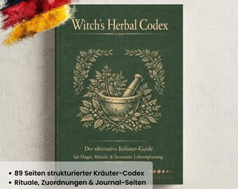 Häxörtbok PDF – Örtmagi, ritualer och guide till häxörter | Andlig örtbok och ritualjournal