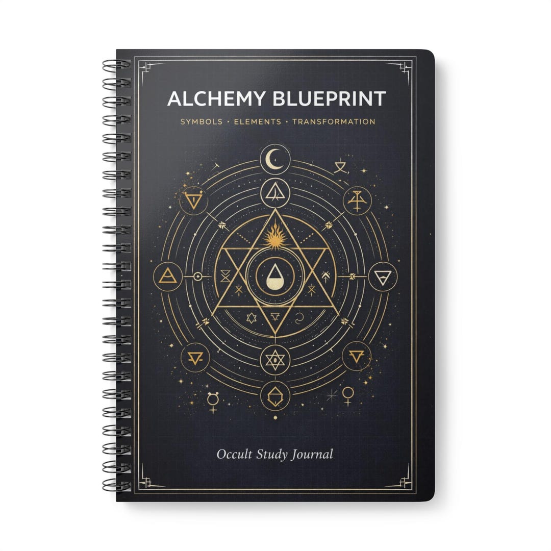 Alchemy Blueprint Notebook - A5 Wirobound Softcover Journal - Alchemy ...