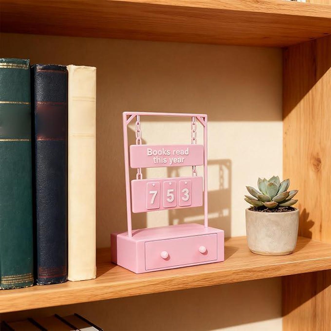 3D Printed Reading Counter Flipper | Books Read This Year | Book ...