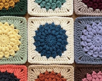 Haakpatroon Sunburst Grandma Square (pdf-download)
