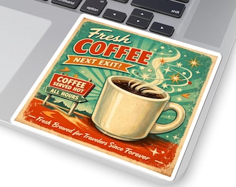 Frischer Kaffee Weiter Ausgangsaufkleber