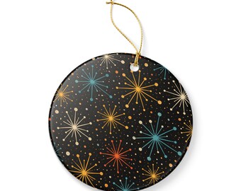 Atomic Starburst Ornament Retro Mid Century Modern Weihnachtsdeko