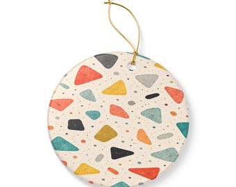 Terrazzo Ornament Mid Century Modern Retro Style Weihnachtsdekoration
