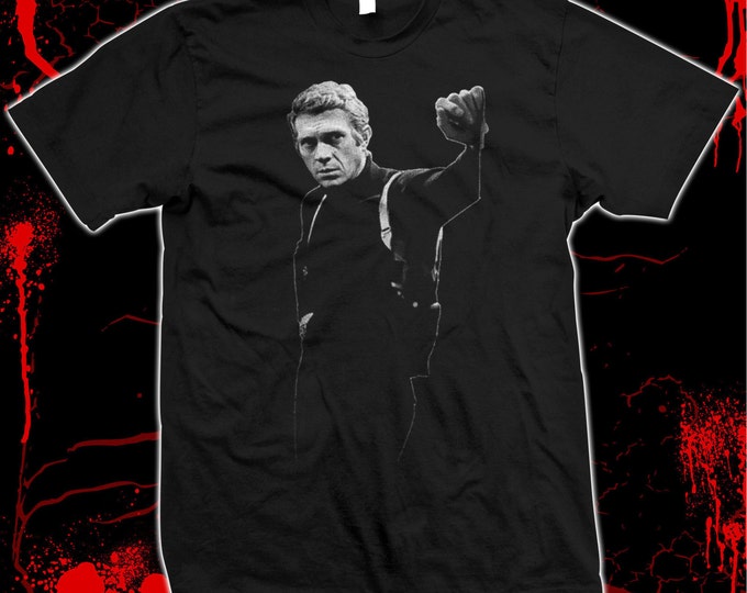 Hoodie for Men Women The Great Escape Steve McQueen Preshrunk 100/_ hand made silk screen T shirt