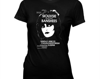 Siouxsie and the Banshees - punk flyer - Women's Hand Screened, Pre-shrunk 100% cotton soft t-shirt