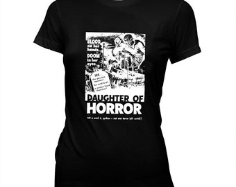 Daughter of Horror - Dementia - Women's Hand Silk Screened, Pre-shrunk 100% cotton t-shirt