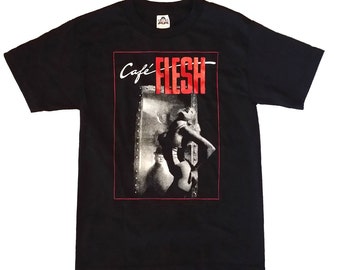 Café Flesh - Pre-shrunk, hand silk screened 100% cotton t-shirt - Rinse Dream