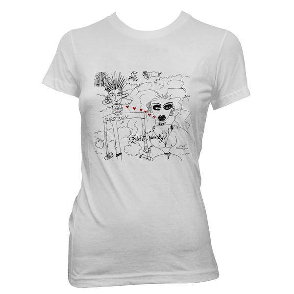 Sid and Nancy by Ann Magnuson - Pre-shrunk 100% cotton t-shirt