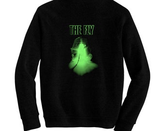 The Fly - David Cronenberg - Pre-shrunk, hand silk screened ultra soft 80/20 black cotton/poly blend sweatshirt