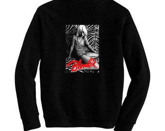 Blondie - Deborah Harry Zebra - Pre-shrunk, hand screened ultra soft 80/20 cotton/poly sweatshirt - William Marshall