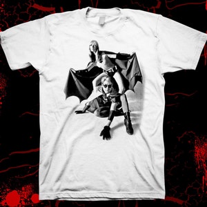 Nico & Andy Warhol - Batgirl and Robin - Velvet Underground Hand screened, pre-shrunk 100% cotton t-shirt