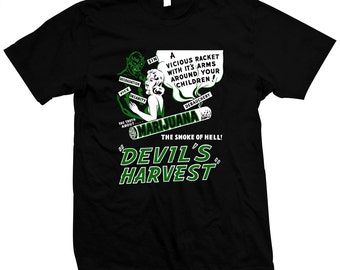 Devil's Harvest - Hand silk screened, pre-shrunk 100% cotton t-shirt