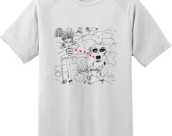 Sid and Nancy by Ann Magnuson - Pre-shrunk, hand screened 100% cotton t-shirt