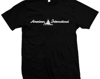 American International Pictures - '50s & '60s Exploitation Movies - Hand screened, pre-shrunk 100% cotton t-shirt