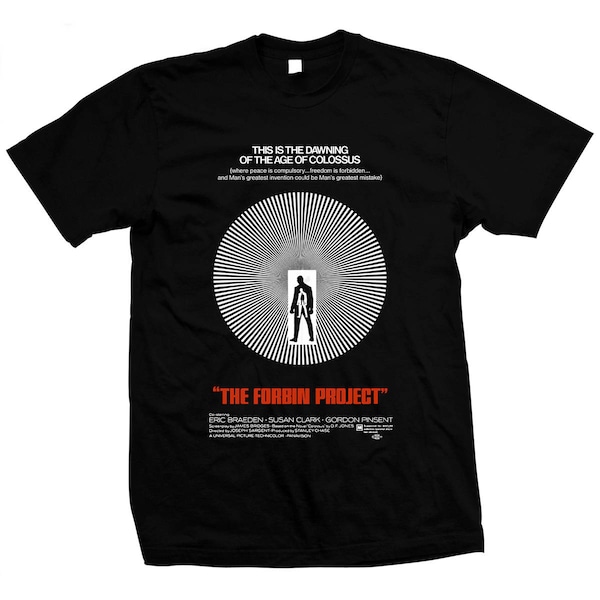 Colossus: The Forbin Project (1970) - Hand screened, pre-shrunk 100% cotton t-shirt