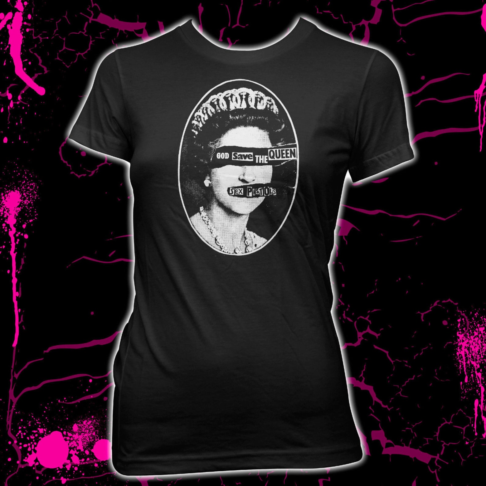 Sex Pistols - God Save the Queen - Punk - Women's Hand screened, Pre-S...