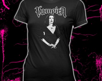 Vampira - Misfits - Danzig - Pre-shrunk, hand screened 100% cotton t-shirt