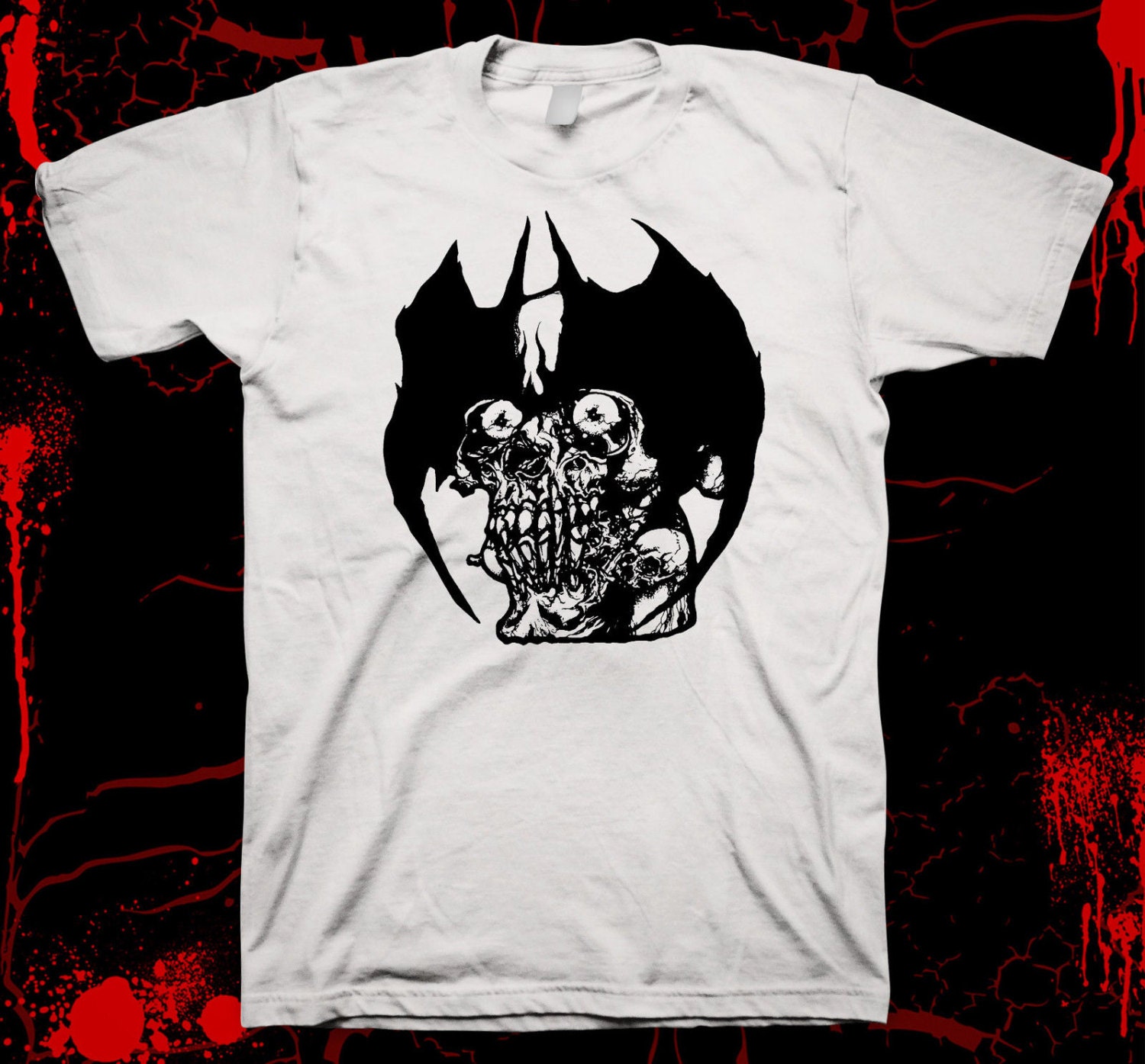 Pushead - Devilman - T-shirt Hand Screened, Pre-shrunk 100% Cotton 