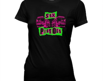 Sex Pistols - Buses - Punk - Women's Hand screened, Pre-Shrunk, 100% cotton T-Shirt