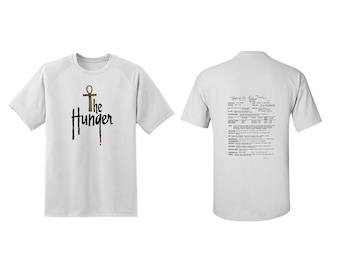 Ann Magnuson in The Hunger - Alternate Logo w/ Call Sheet - Hand screened, pre-shrunk 100% cotton t-shirt