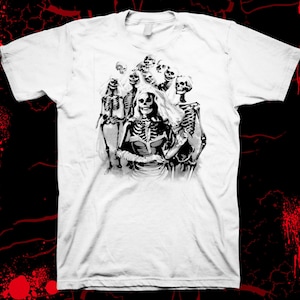 Skeleton Bride Undead Bridal Party - Hand Silk Screened, Pre-shrunk 100% cotton t-shirt