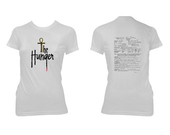 Ann Magnuson in The Hunger - Alternate Logo w/ Call Sheet - Women's 100% cotton Pre-shrunk, hand screened T-Shirt