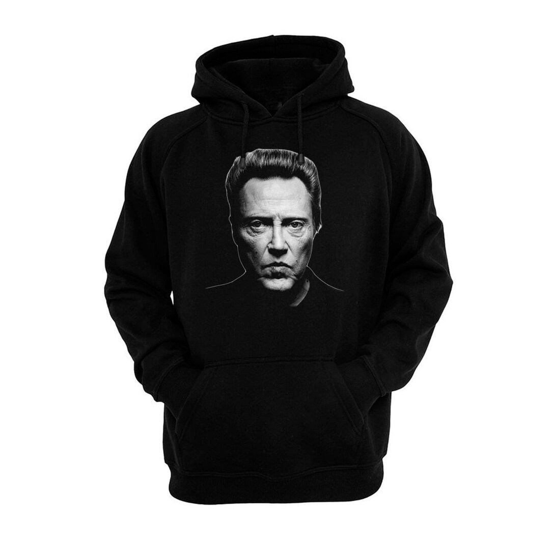 Christopher Walken Hoodie Hand Silk Screened Pre Shrunk Cotton Blend