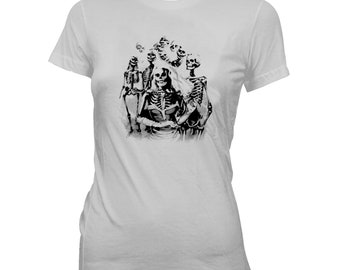 Skeleton Bridal Party - Women's Pre-shrunk, hand screened 100% cotton t-shirt