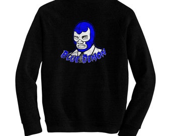 Blue Demon - Lucha Libre - Luchador - Pre-shrunk, hand screened ultra soft 80/20 cotton/poly sw