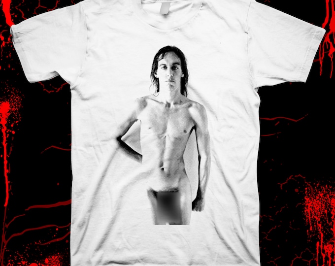 Iggy Pop - NUDE - The Stooges - Pre-shrunk, silk screened 100% cotton t-shirt- MATURE