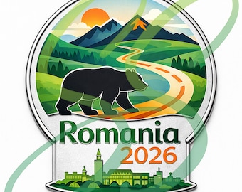 Rumänien 2026 International Convention Emaille Bereit Kunstwerk | Digitaler Download | JW Geschenk | Lizenz für kleine Unternehmen