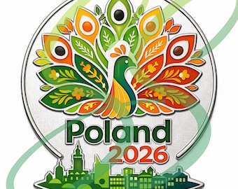 Polen 2026 International Convention Emaille Kunstwerk | Digitaler Download | JW Geschenk | erweiterte kommerzielle Lizenz