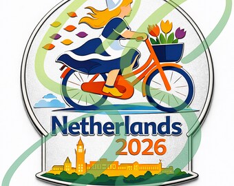 Niederlande 2026 International Convention Emaille Kunstwerk | Digitaler Download | JW Geschenk | erweiterte kommerzielle Lizenz
