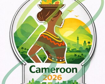 Kamerun 2026 International Convention Emaille Kunstwerk | Digitaler Download | JW Geschenk | erweiterte kommerzielle Lizenz