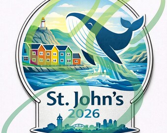 St. John's 2026 International Convention Emaille Bereit Kunstwerk | Digitaler Download | JW Geschenk | Lizenz für kleine Unternehmen