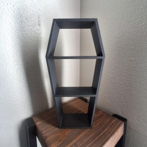 9 Inch Coffin Shelf | 3D Printed Gothic Decor | Multiple Variations zdjęcie 1