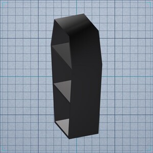 9 Inch Coffin Shelf | 3D Printed Gothic Decor | Multiple Variations zdjęcie 3