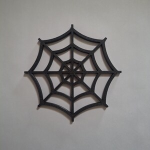Gotisk spindelnätsdekoration | 3D-tryckt Halloweendekoration | 2-, 4- eller 6-pack bild 3