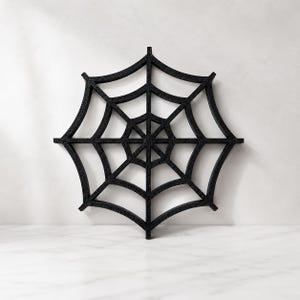 Gotisk spindelnätsdekoration | 3D-tryckt Halloweendekoration | 2-, 4- eller 6-pack bild 1