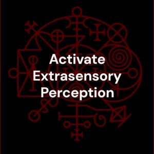 Activate Extrasensory Perception ESP Black Magic White Magic - Includes Power and Release Seal Print Art