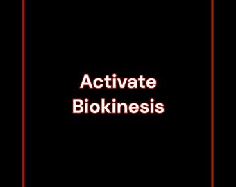 Activate Biokinesis Ability Black Magic or White Magic - Inlcudes Power and Release Seal Print Art
